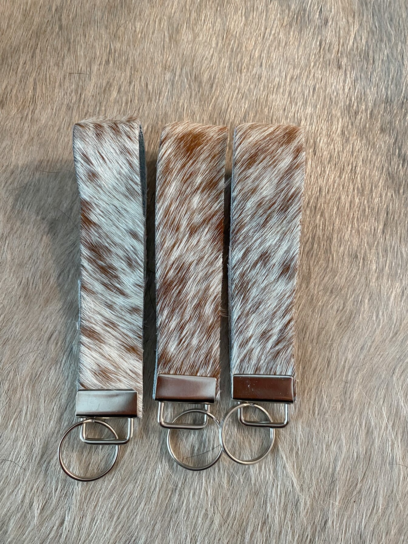 Cowhide Wrist Strap - Keychain — Luxury Cowhides