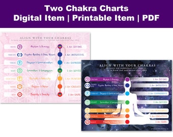 Chakra Diagramm Designs | Chakra Poster | Chakra Kunst | Digitaler Download Chakren