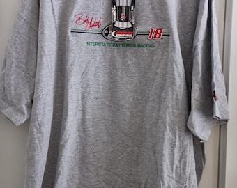 Vintage Bobby Labonte Interstate Batteries Racing Nascar 2000 Chase Authentics Men's 2X Grey T-  shirt New