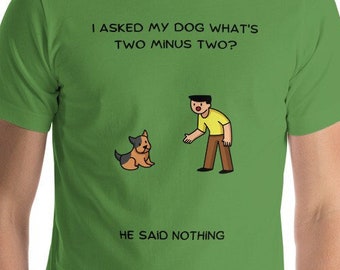 Dad Joke Shirt - Math Dog - Short-Sleeve Unisex T-Shirt