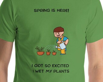 Dad Joke Shirt - Frühling Pflanzen - Kurzärmeliges Unisex T-Shirt