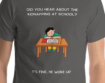 Dad Joke Shirt - Sleepy Kid - Kurzärmeliges Unisex T-Shirt