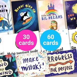 Wholesale Packs of Postcards to Inspire and Promote Positivity | Ideal for Young Kids |  Growth Mindset & Resilience Classroom Packs