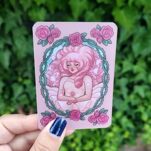 Pink Diamond and Rose Quartz Lenticular Fanart