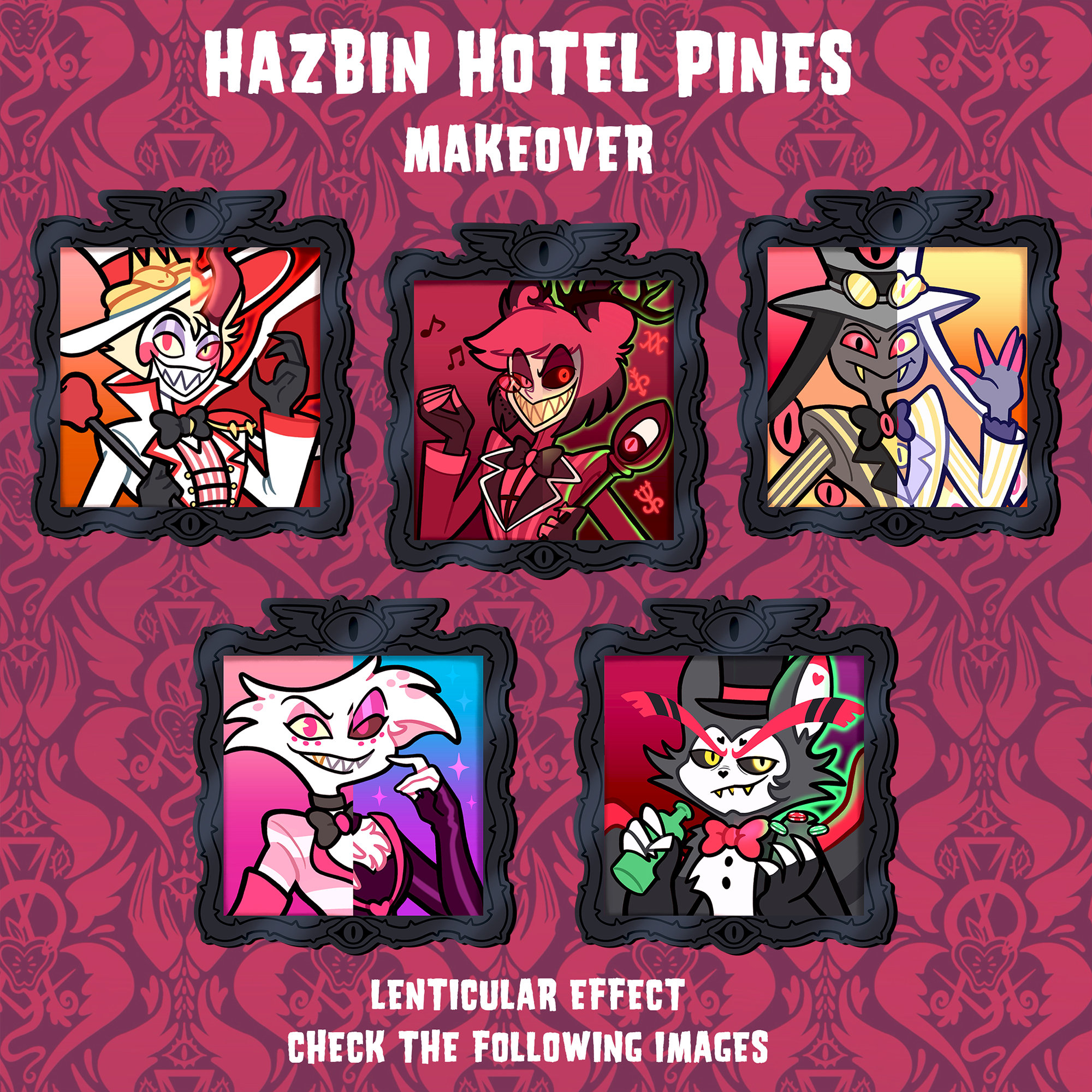 Hazbin hotel pin alastor - Etsy 日本