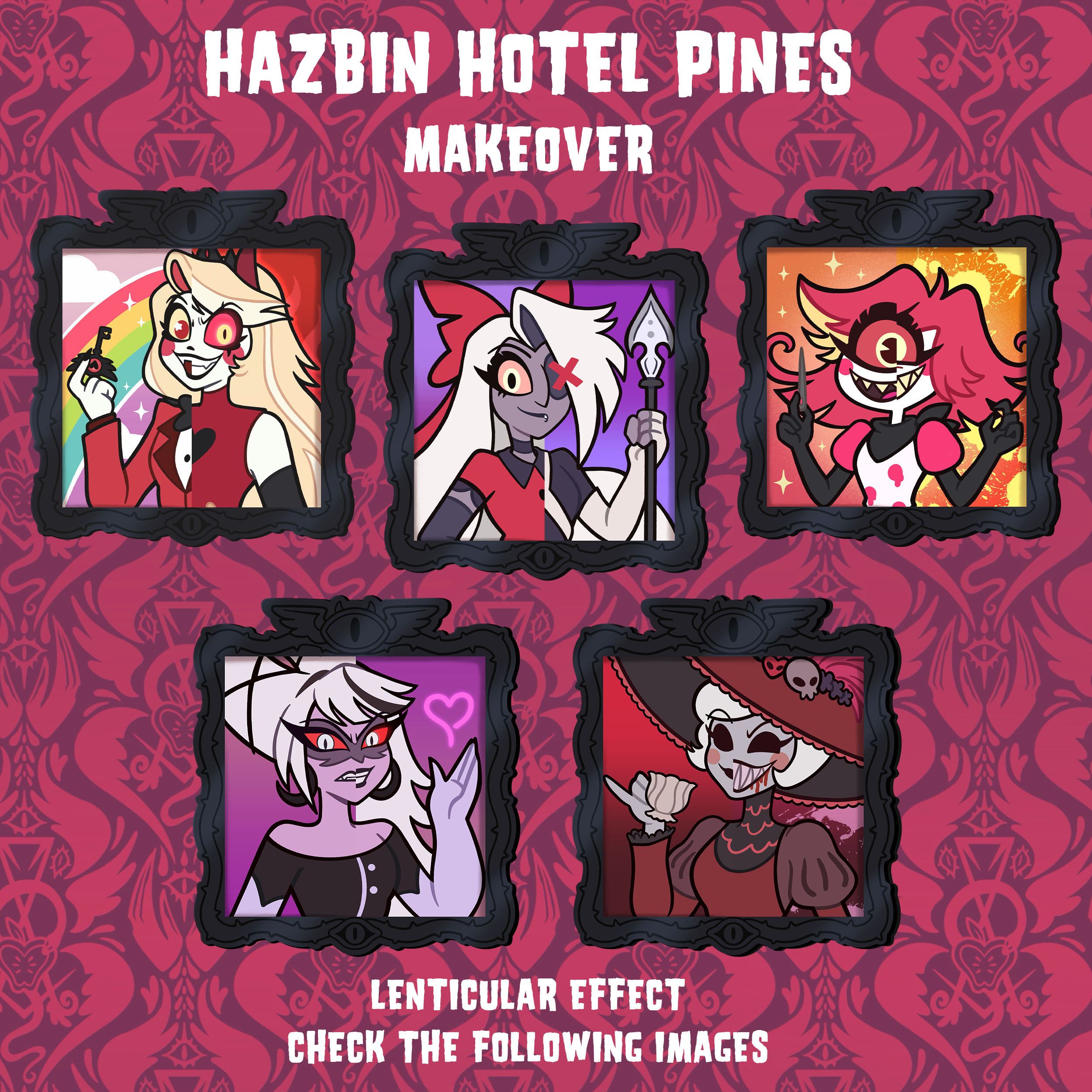 Hazbin Hotel Pines Lenticular Fanart Vol 2 - Etsy