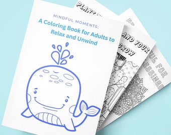 Entspannungs Malbuch - Positive Vibes - Malbuch für Erwachsene - Niedliches Malbuch - Angst Geschenk - Entspannung und Stressabbau