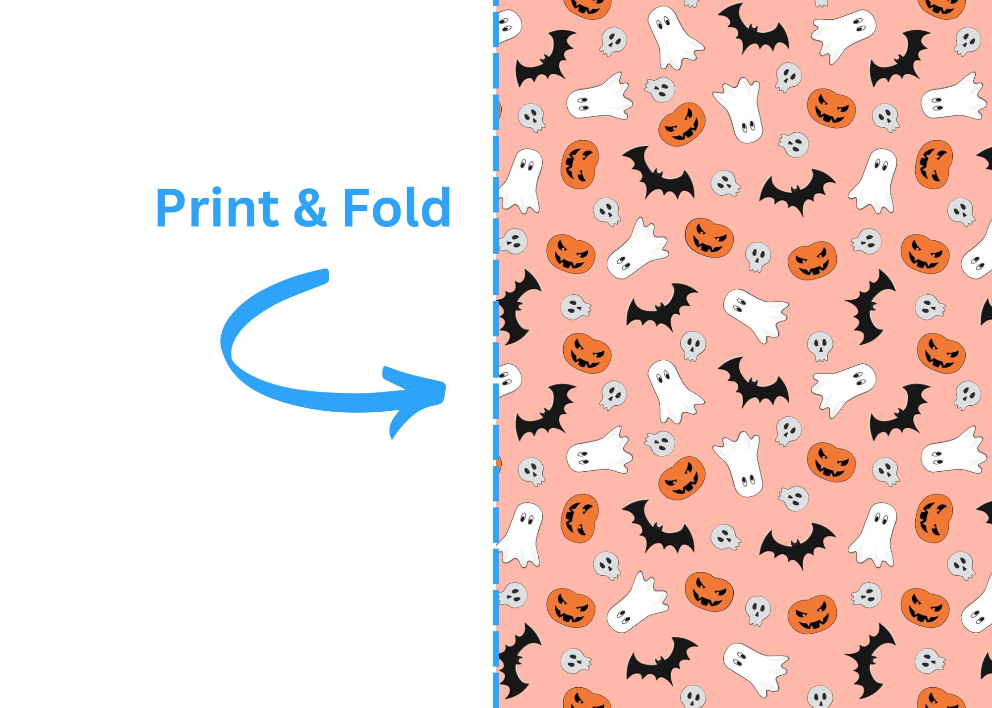 Printable Happy Halloween Card / Instant Download PDF Etsy