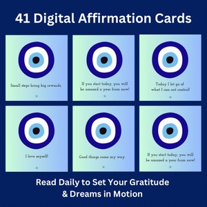 41 Evil Eye Affirmation Cards (Printable and Digital)