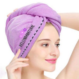 Microfiber Hair Towel Wrap (2 Pack) - Anti-Frizz, Quick Dry Turban