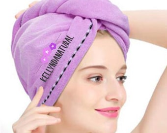Microfiber Hair Towel Wrap (2 Pack) - Anti-Frizz, Quick Dry Turban