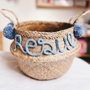 Personalized first name storage basket