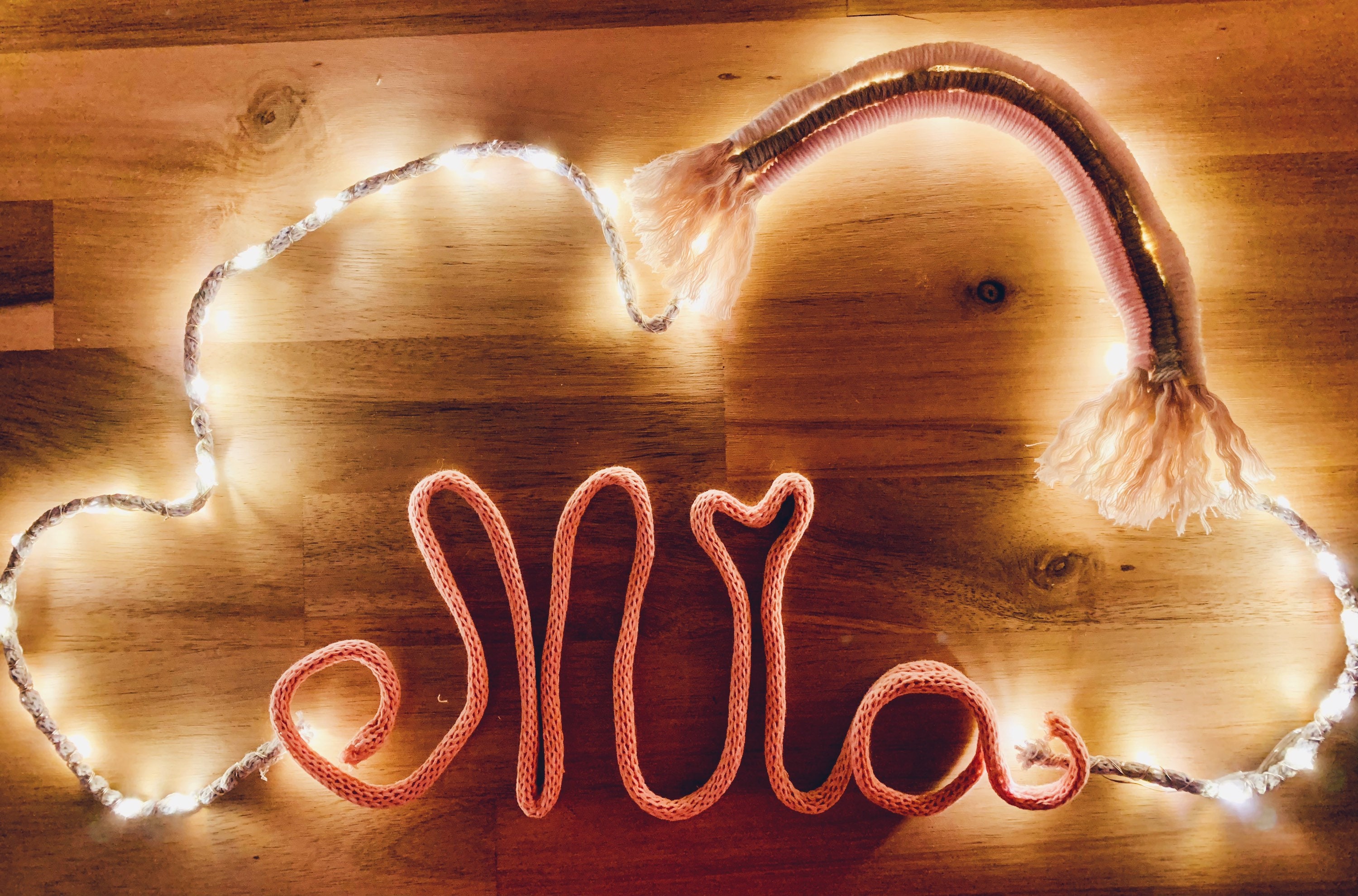 Prénom Tricotin Lumineux/Prénom Nuage