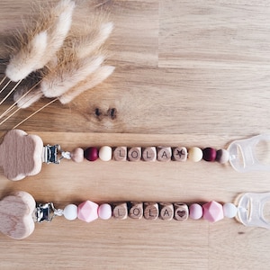 Personalized pacifier clip