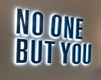 Custom 3D LED Business Sign: Backlit Logo Signboard