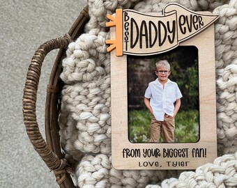 Father's Day Fridge Magnet Photo Frame - Fridge Photo Magnet - Father's Day Gift - Gift For Grandpa - Gift For Dad - Father's Day Frame