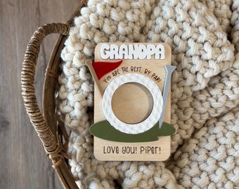 Father's Day Fridge Magnet Photo Frame - Fridge Photo Magnet - Fathers Day Gift - Gift For Fisherman - Gift For Dad - Christmas Gift For Dad