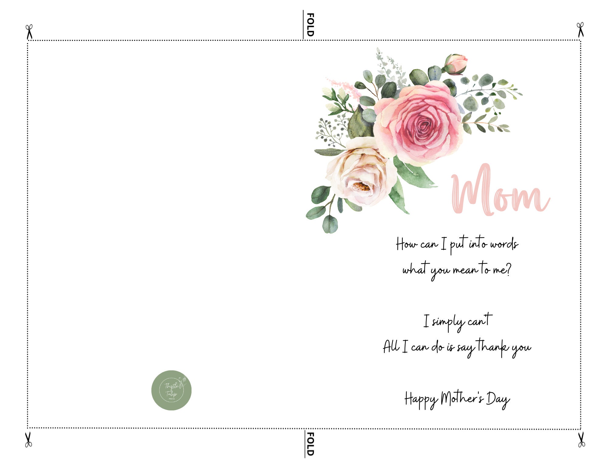 Vivid Blank Mother's Day Cards Abstract Illustration Vivid Blank Mother's Day Cards Abstract Illustration