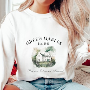 Anne of Green Gables Sweatshirt, Book Lover Gift, Green Gables Shirt, Anne with an E, Gift for Readers, Est. 1907 Prince Edward Island