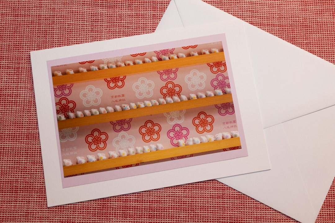 Rabbit Temple Offerings Gion Kyoto Japan, Greetings Card, Blank Card ...