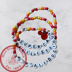 Supercalifragilisticexpialidocious Beaded Stack Bracelets
