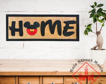 Interchangeable Mouse Ears Home Sign