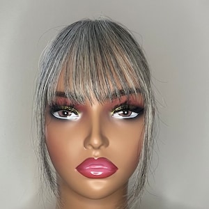 Graue Remy Echthaarspange (#1B65)