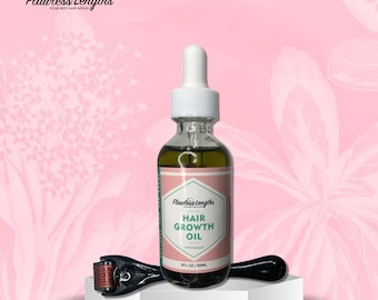 Rosemary Castor Hair Growth Oil Serum: Microneedling Treatment for Thinning Hair & Alopecia
