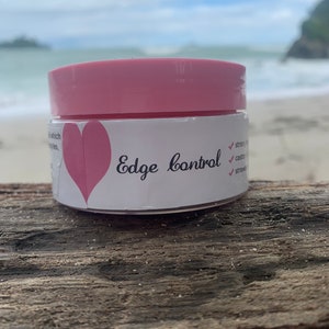 Natürliches Edge Control Gel für schwarzes Haar - Starker Halt, nicht fettend, nach Erdbeeren duftendes Haargel für Babyhaare & Perücken | Baby-Haarstyling
