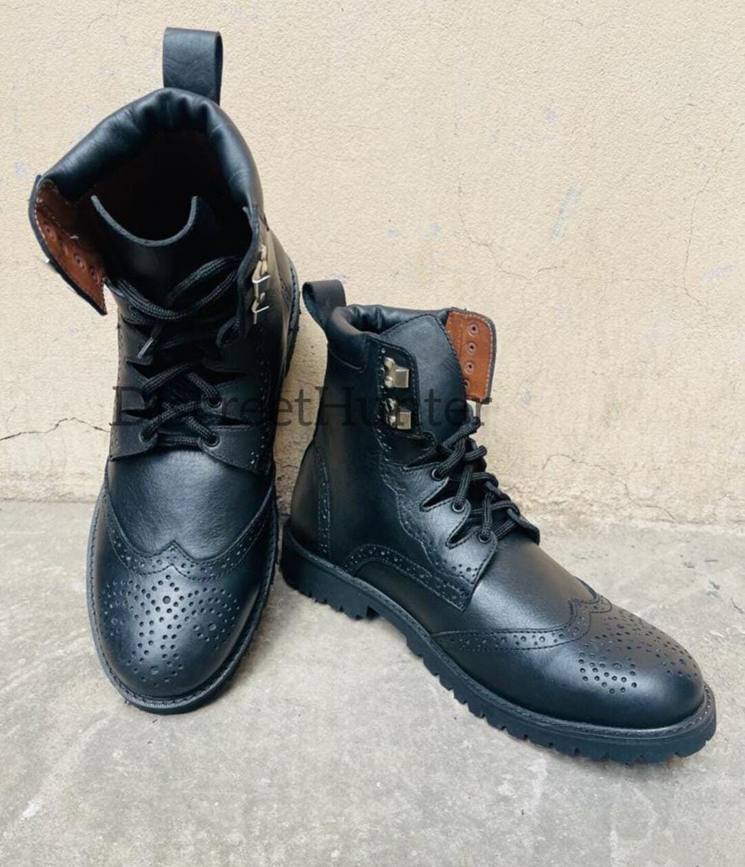 Scottish Kilt Boots Handmade Kilt Long Boots Ghillie Brogue Etsy