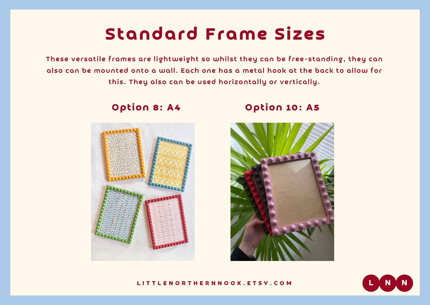 Green 'georgie' Bobbin Photo Frame - Etsy UK