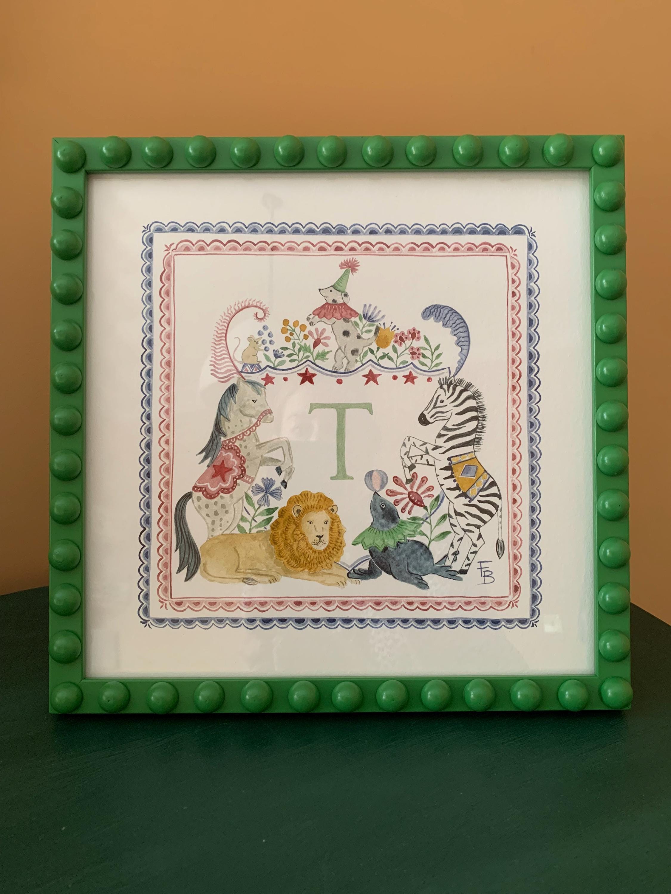 Green 'georgie' Bobbin Photo Frame - Etsy UK