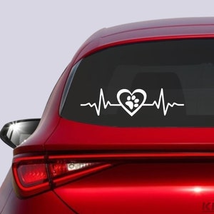 Autoaufkleber Focus MK4 Kombi Love Impuls Silhouette Herzschlag Sticke