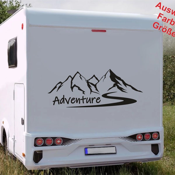 AUTOCOLLANT VINYLE GRAPHIQUE Star Moon Tree Pour Camping-car Durable