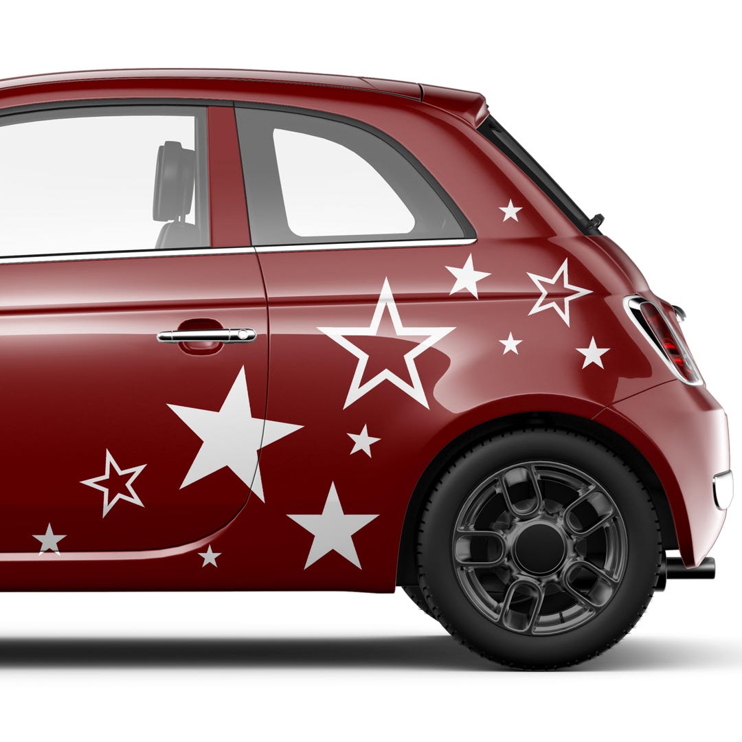 Star Side Sticker SET Stars Star Car Bumper Sticker Auto Racing XXL ...
