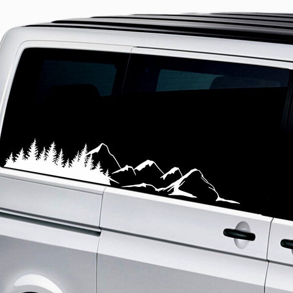 Forest Mountains Sticker SET Motorhome Caravan Sticker Mountains Trees Side Sticker Car Caravan Van Sticker Car Sticker Womo