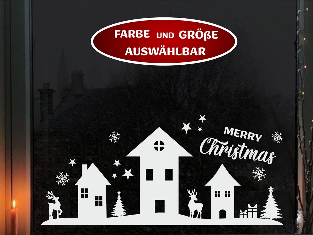 Sevenpers Weihnachts Fensterbilder - 247 Teile Mit Häusern & Wintermotiven