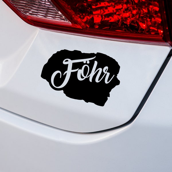 Autoaufkleber Föhr Insel |Vinyl Auto Aufkleber Heckklappen Sticker Wohnmobil Wohnwagen