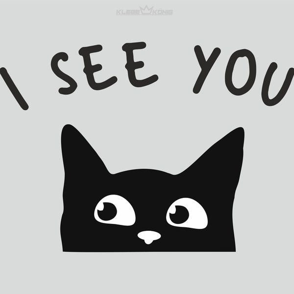 Car Cats Sticker | Cat Sticker | Sticker funny | Disc stickers | Cat | I See You |