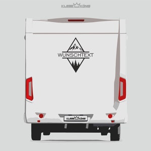 Personalisierter individueller Aufkleber für Wohnwagen Auto Wohnmobil Van Bulli Caravan Motorrad Bild 2