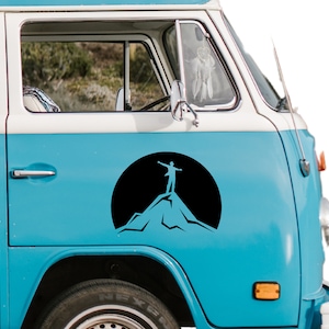 Bergsteigen Wandern Schöne Aussicht Wohnmobil Wohnwagen Aufkleber Auto Caravan Van Sticker Autoaufkleber Womo Camper