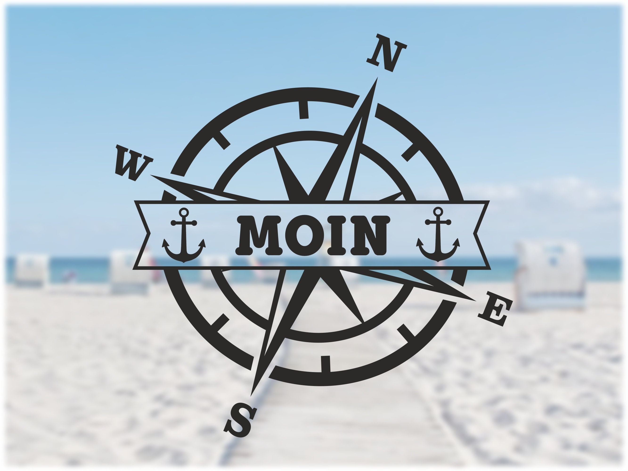 Caravan Motorhome Sticker Compass Moin Anchor Etsy