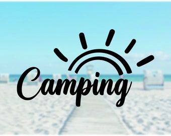 Caravan Motorhome Sticker / Camping Sun