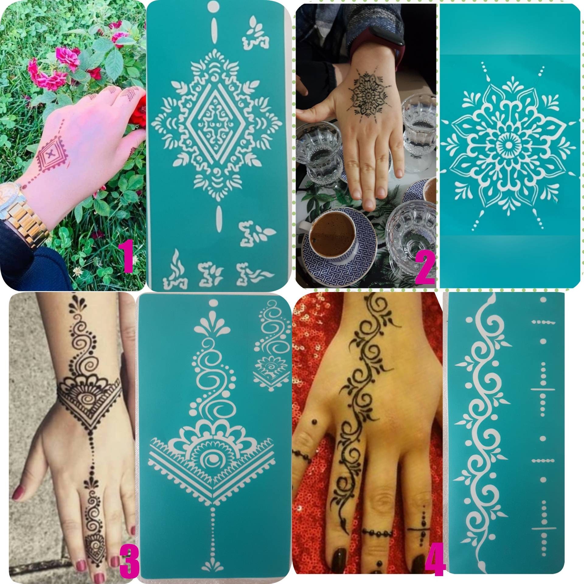 Henna Stencils Tattoo Stencil Temporary Tattoo Sticker - Etsy Australia Henna Stencils Tattoo Stencil Temporary Tattoo Sticker - Etsy Australia