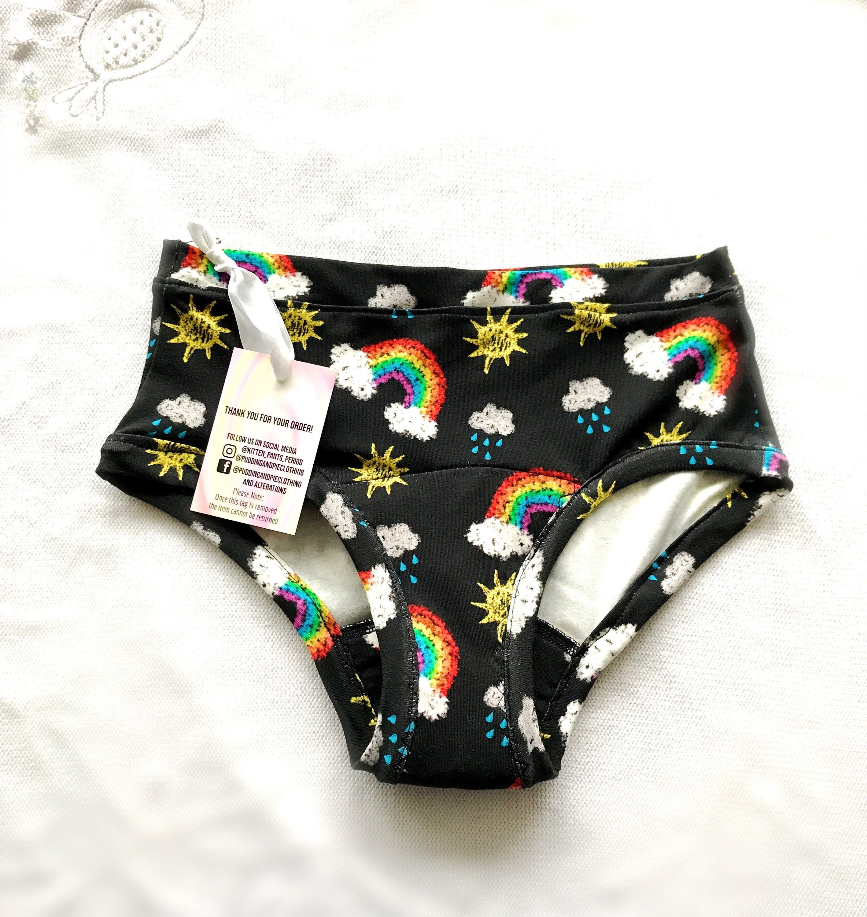 OLIKEME Menstrual Period Underwear for Women Mid Waist Cotton Postpartum Ladies Panties Briefs Girls