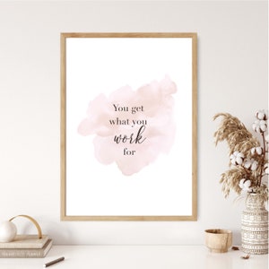 Motivational wall art, boss babe, girl boss, digital download, feminist print, feminist decor, hustle hard, office decor, gift for her, work