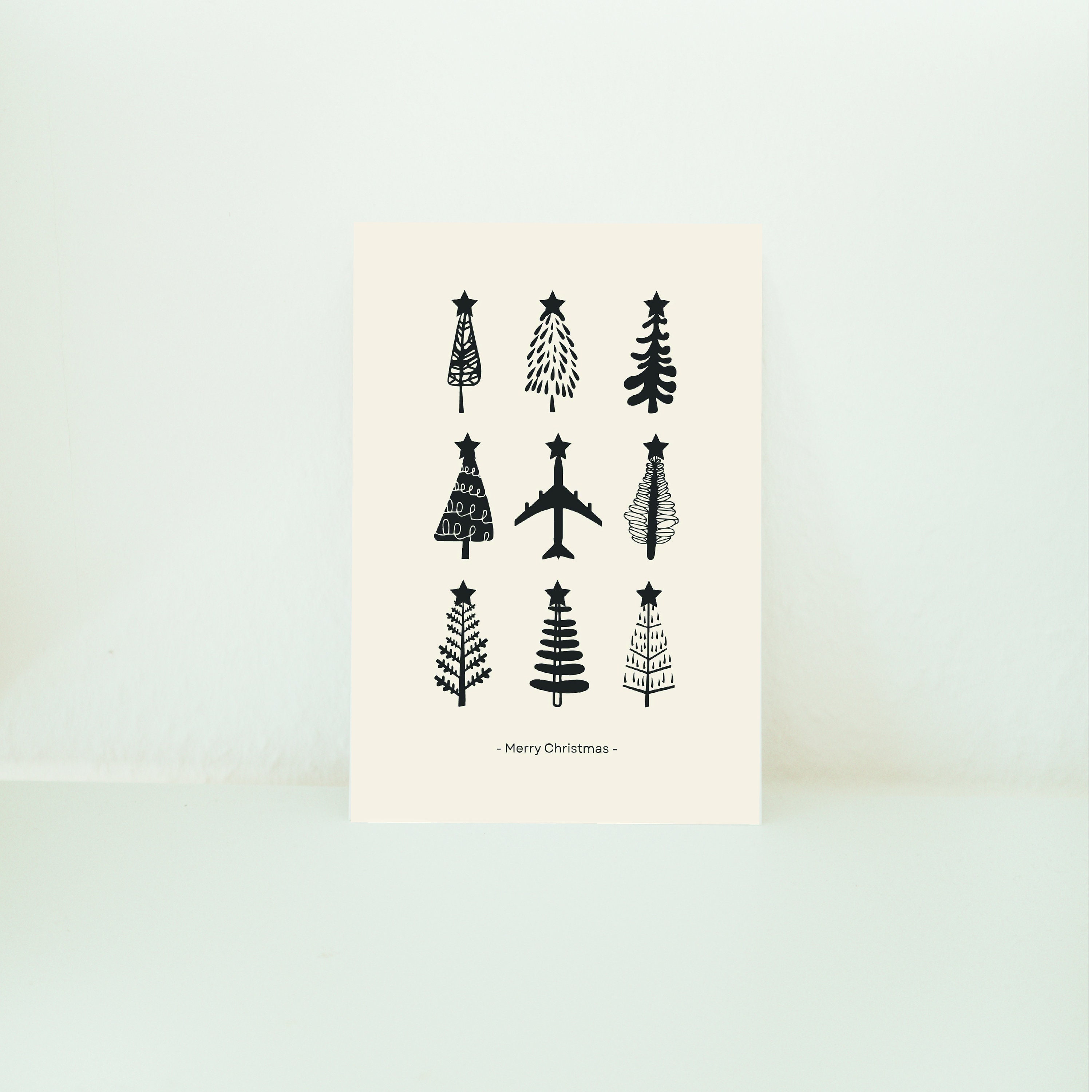 Aviation Christmas Card, Christmas Tree, Plane, DIGITAL DOWNLOAD, Print ...