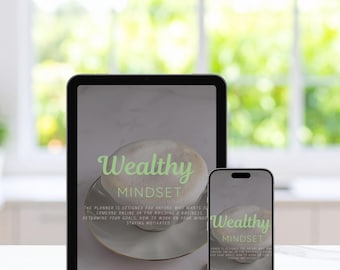 Kit de mentalidad digital para descargar, guía para pequeñas empresas y planificador de éxito, guía para establecer objetivos, cuaderno de trabajo de desarrollo personal y motivación diaria.