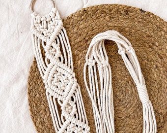 Diamond Macrame Plant Hanger | Boho Woven Decor