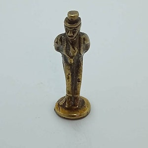 Vintage Antique Dickens Character Dickensian Brass Pipe Tamper